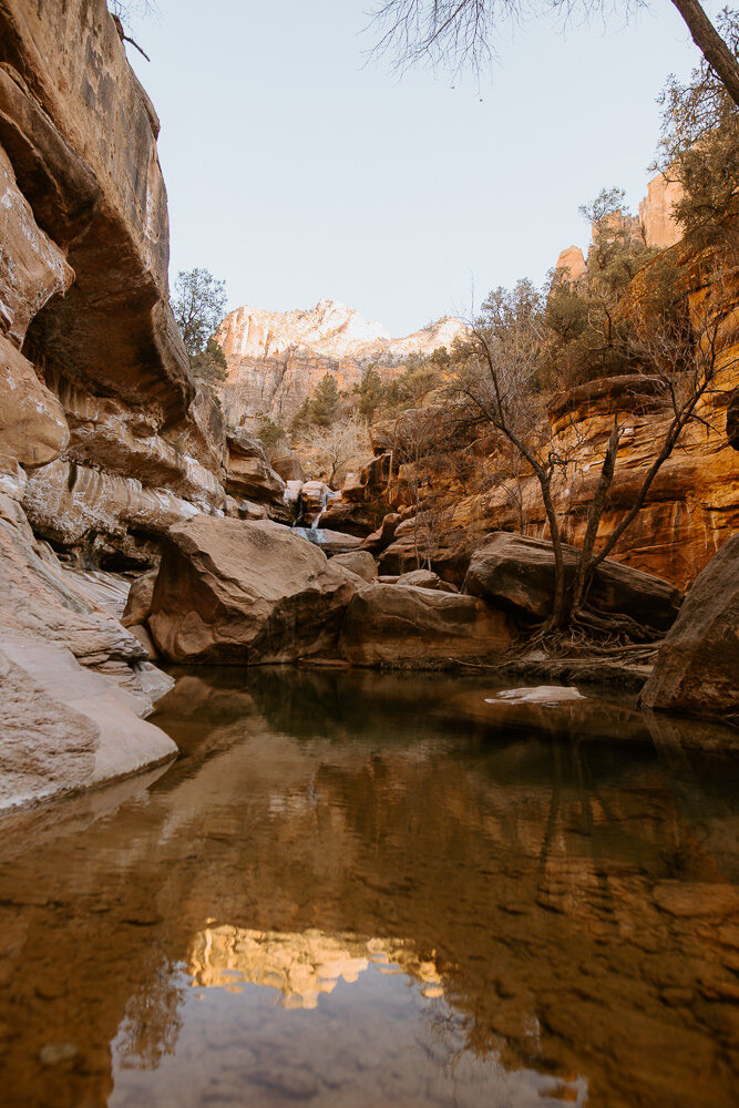 Discover a gorgeous waterfall in zion national park that's not on any trail map trail guide · respect the trail · how to find the trailhead · trail information . Zion National Park In The Winter